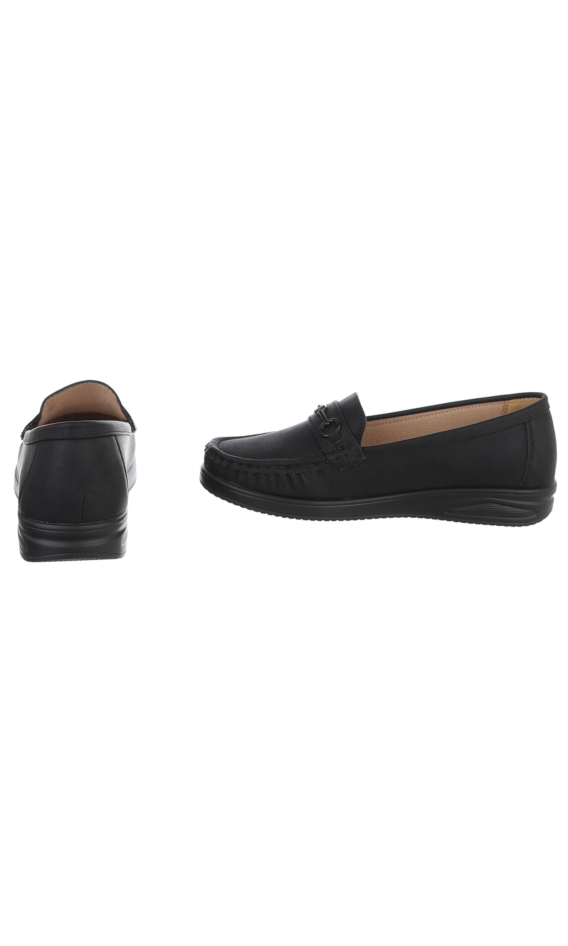 Ital-Design Moccasins in Black