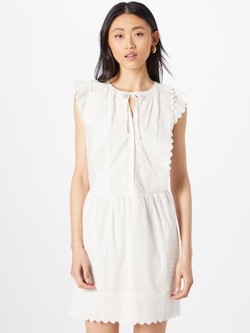 Atelier Rêve Shirt Dress in White: front
