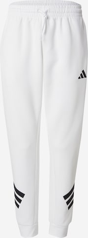 Pantalon de sport ADIDAS SPORTSWEAR en blanc : devant