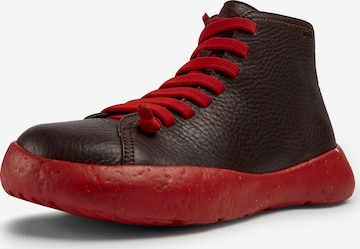 CAMPER Lace-Up Boots 'Peu Stadium' in Red: front