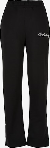 Wide Leg Pantalon DEF en noir : devant