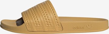 ADIDAS ORIGINALS Muiltjes 'Adilette' in Beige: voorkant