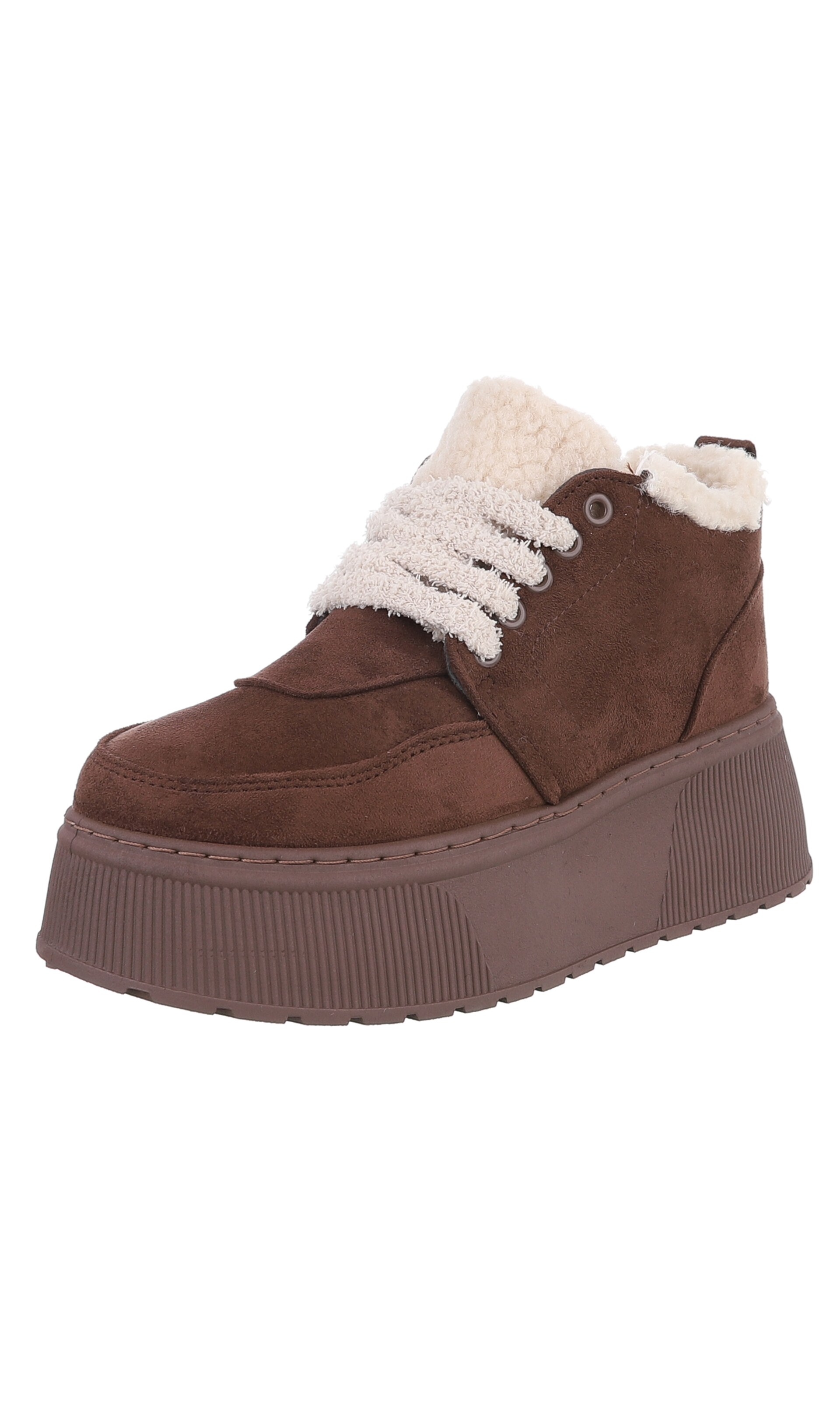 Ital-Design Stiefelette in Braun: Vorderseite