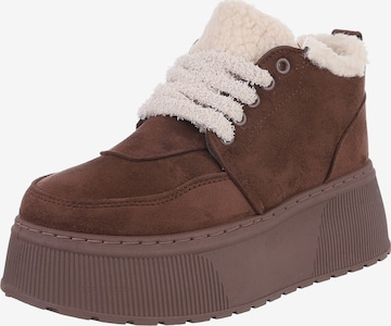 Ital-Design Stiefelette in Braun: Vorderseite