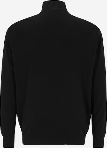 Calvin Klein Big & Tall Πλεκτή ζακέτα σε μαύρο