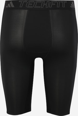 ADIDAS PERFORMANCE Skinny Športne hlače 'Techfit ' | črna barva