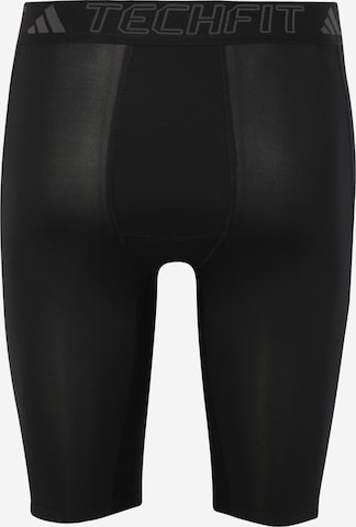 ADIDAS PERFORMANCE Skinny Sportbroek 'Techfit ' in Zwart