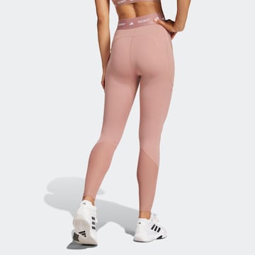 ADIDAS PERFORMANCE Skinny Sporthose 'STASH' in Rot