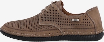 VENEZIA Schnürschuh in Braun: Vorderseite