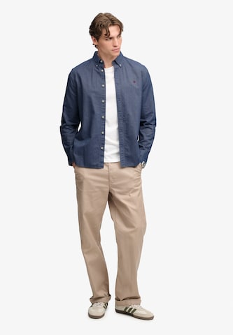 Superdry & Co Regular fit Button Up Shirt in Blue