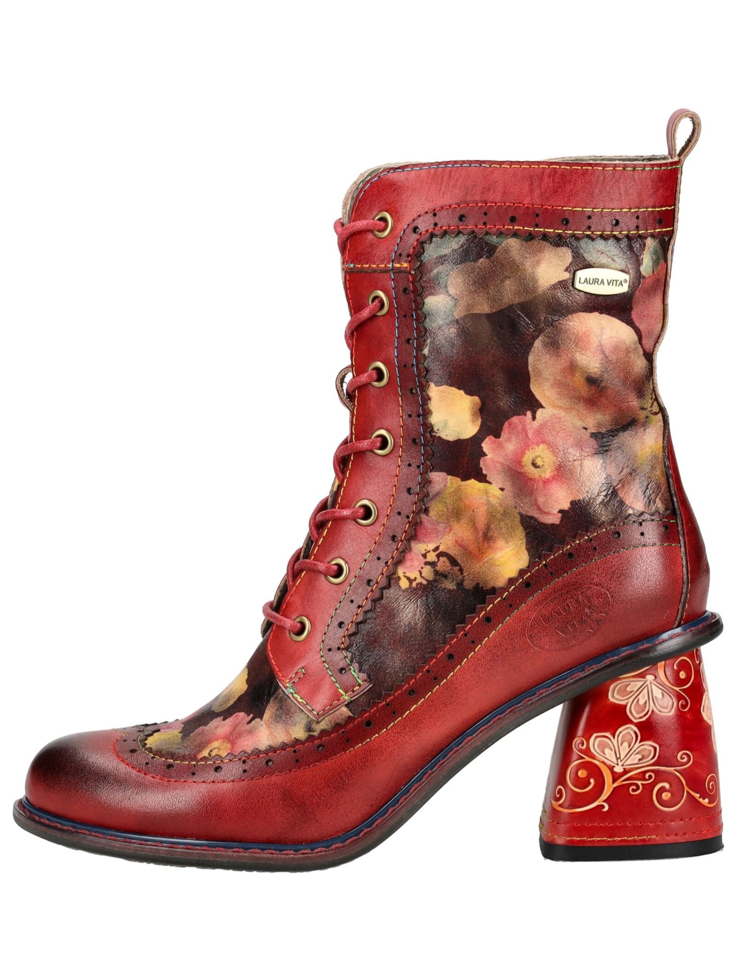 Laura Vita Schnürstiefelette in Rot