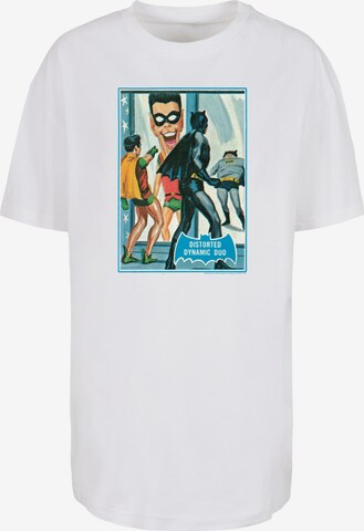 F4NT4STIC Oversized shirt 'DC Comics Batman TV Dynamic Duo' in Wit: voorkant