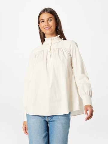 MOS MOSH Blouse in Beige: front