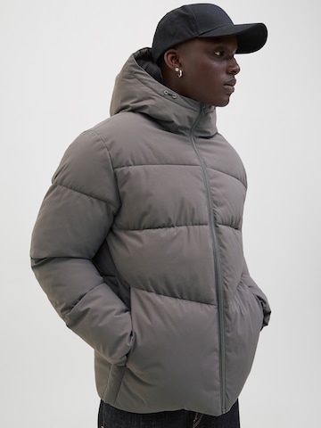 JACK & JONES Zimní bunda 'JJGlobal' – šedá: přední strana