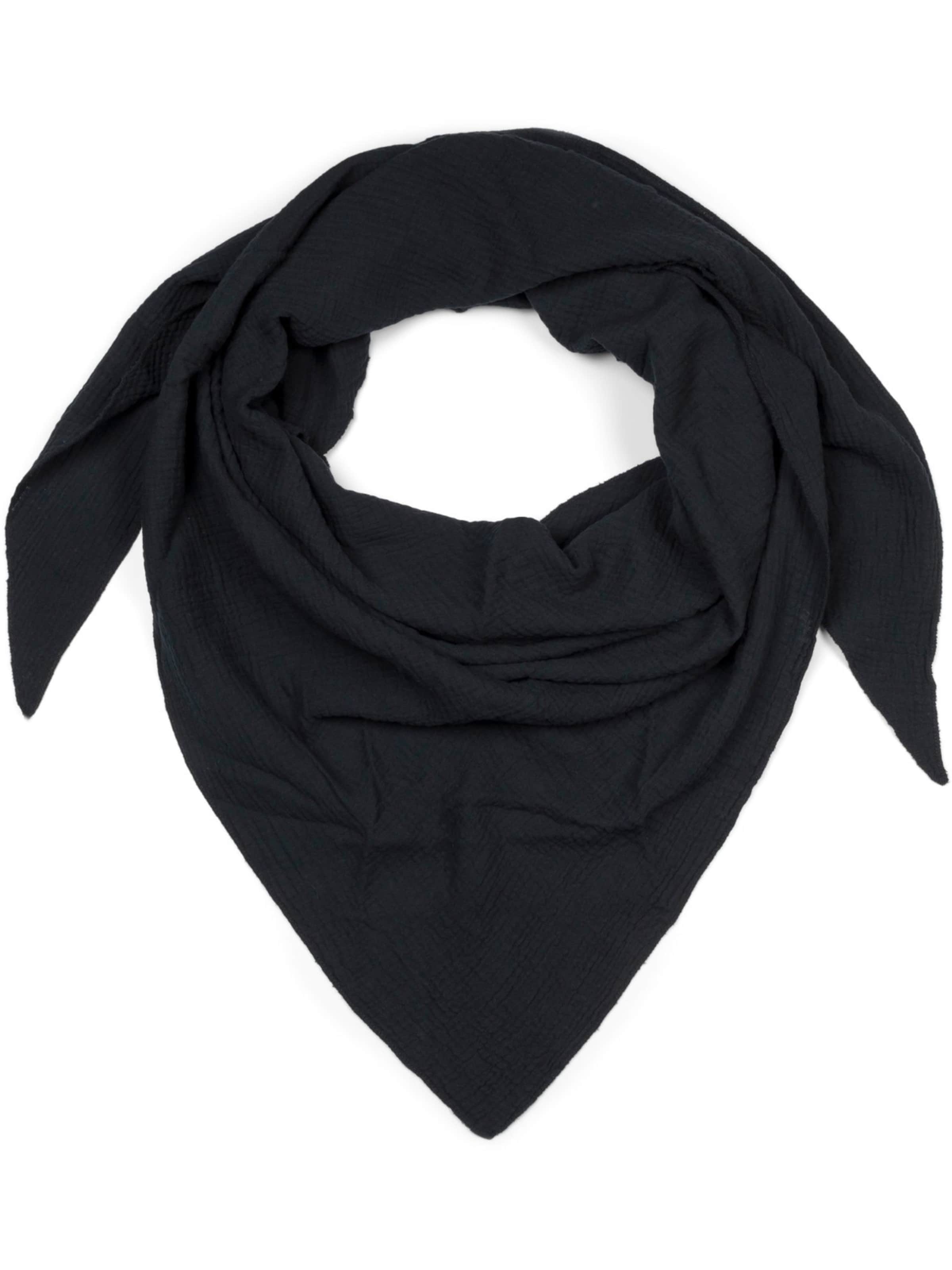 styleBREAKER Tuch 'Musselin Dreiecktuch Einfarbig'‌‌‌‌‌‌‌ in schwarz, Produktansicht