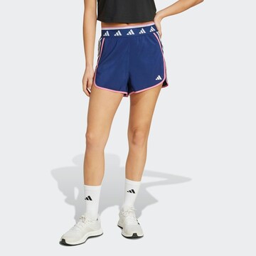 ADIDAS PERFORMANCE Regular Workout Pants 'Hyperglam' in Blue: front