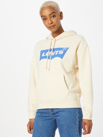 LEVI'S ® Sweatshirt 'Graphic Standard Hoodie' in Beige: front