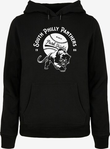 Merchcode Sweatshirt 'Park Fields - South Philly Panthers' in Black: front