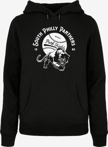 Merchcode Sweatshirt 'Park Fields - South Philly Panthers' in Schwarz: predná strana