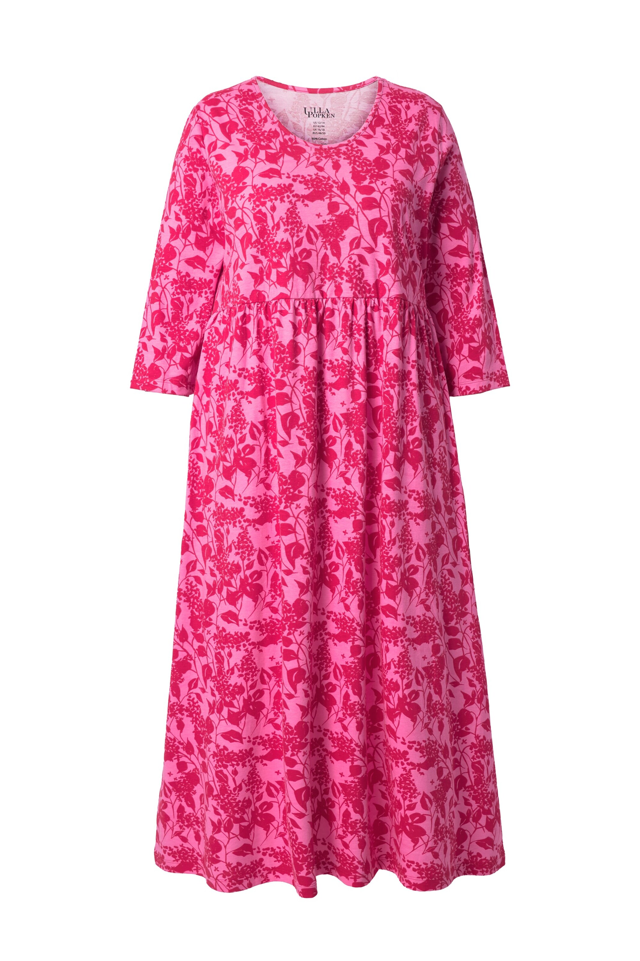 Ulla Popken Jurk in Roze: voorkant