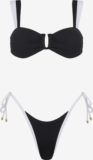 Acuarela Brand Bikini 'Royale U Bikini Set - Tie side' koossa S värissä musta, Tuotenäkymä