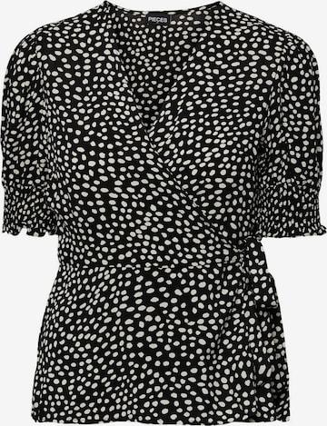 Camicia da donna di PIECES in nero: frontale