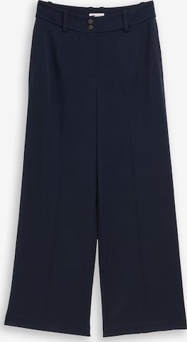 TOM TAILOR Pleated Pants in Blue: front