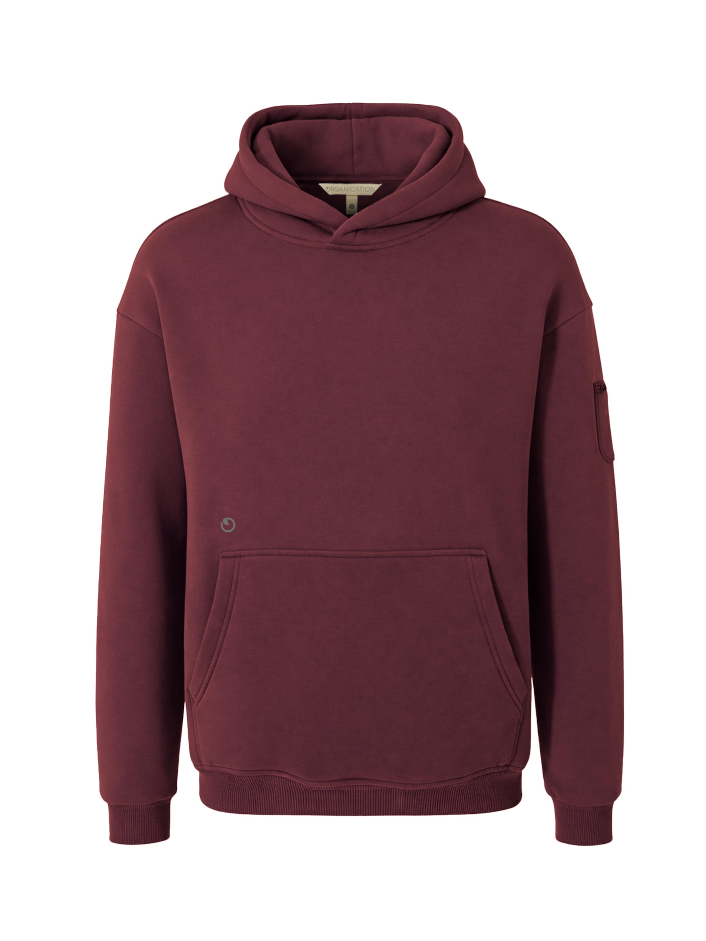 Organication Sweatshirt in Rot: Vorderseite