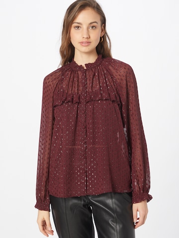 QS Blouse in Rood: voorkant