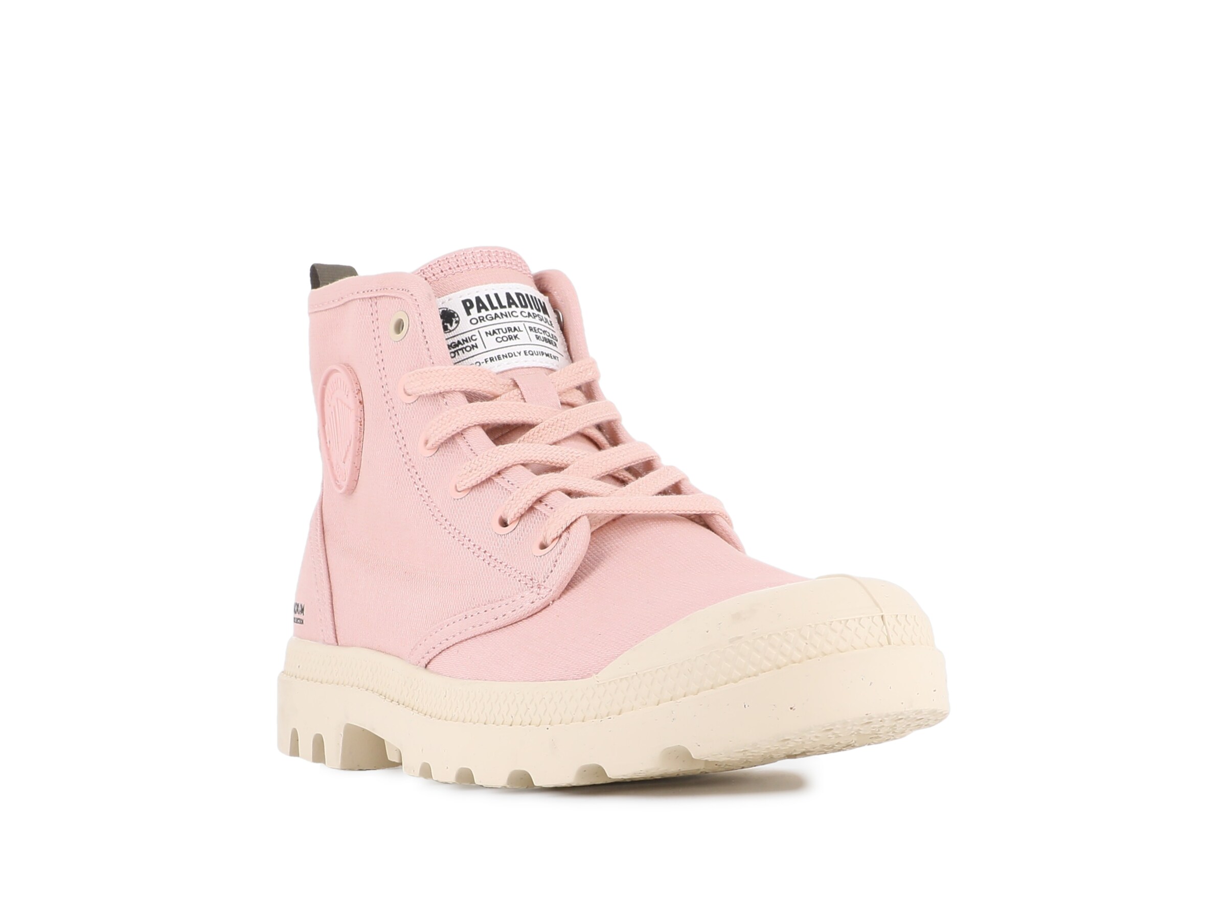 Palladium Lace-Up Ankle Boots 'Pampa' in Pink