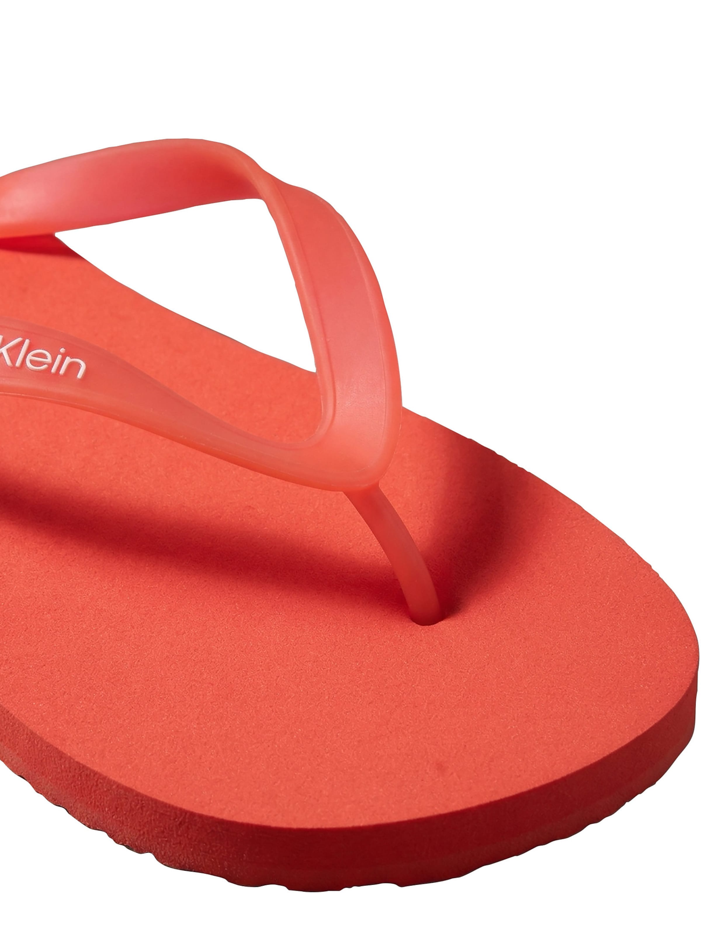 Calvin Klein T-bar sandals in Orange