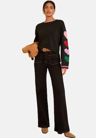 love & roses Свитер в Черный: спереди