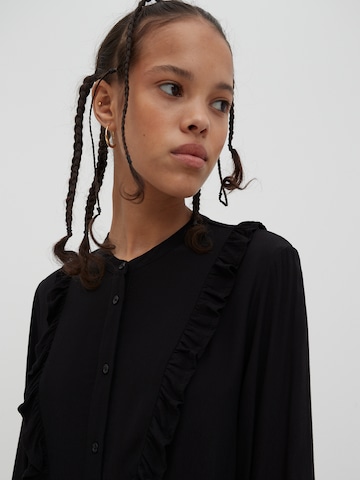 EDITED Shirt Dress 'Bijou' in Black