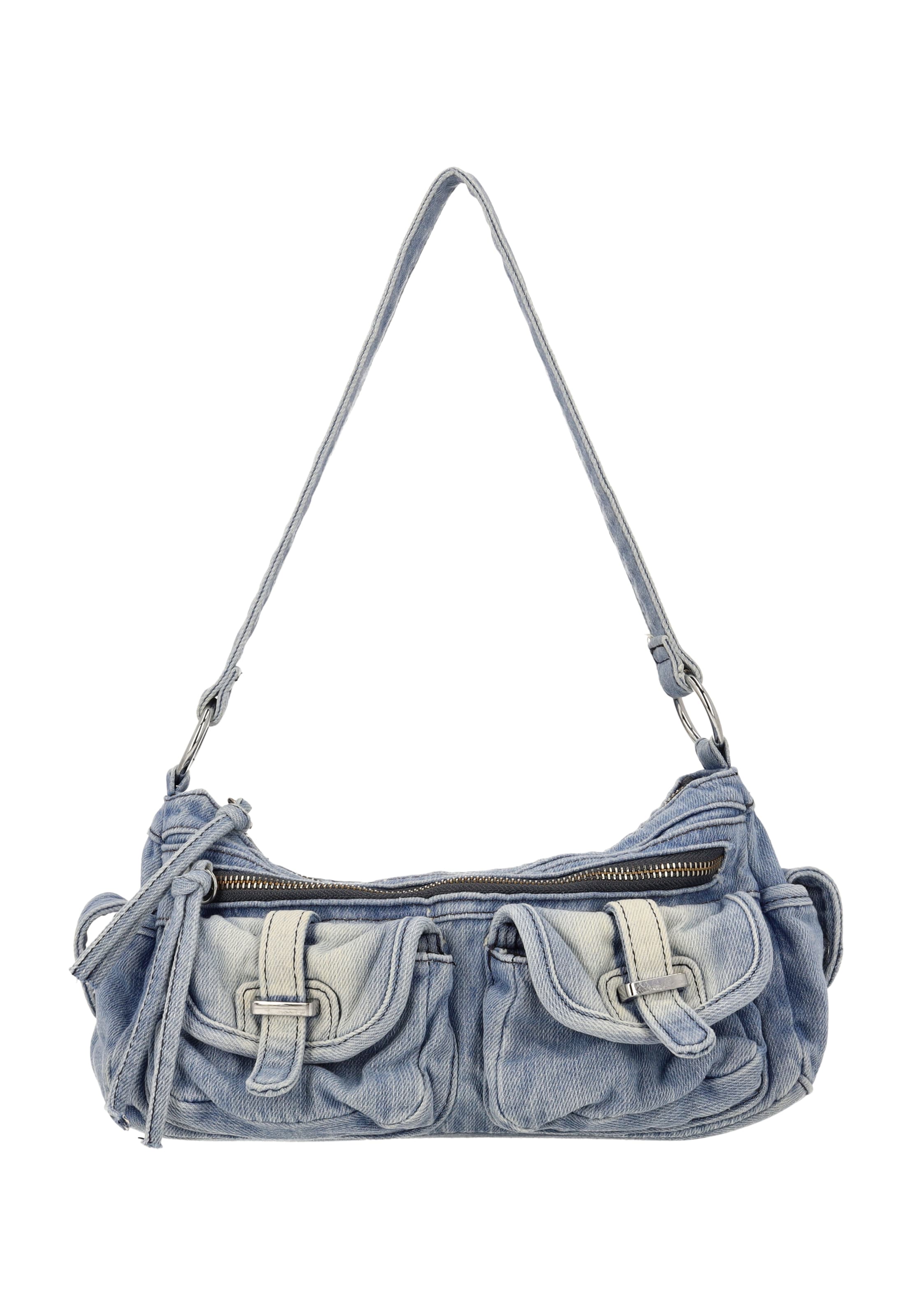 myMo ROCKS - Mala de ombro em azul: frente