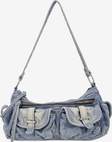 myMo ROCKS - Mala de ombro em azul: frente