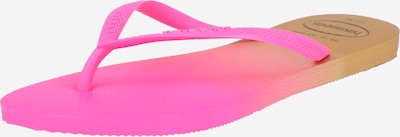 HAVAIANAS Zehentrenner in gelb / pink / weiß, Produktansicht
