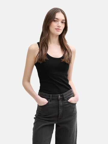 TOM TAILOR DENIM Top in Black: front