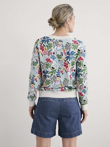 Seasalt Cornwall Sweatshirt 'Bright Wave' in Grijs