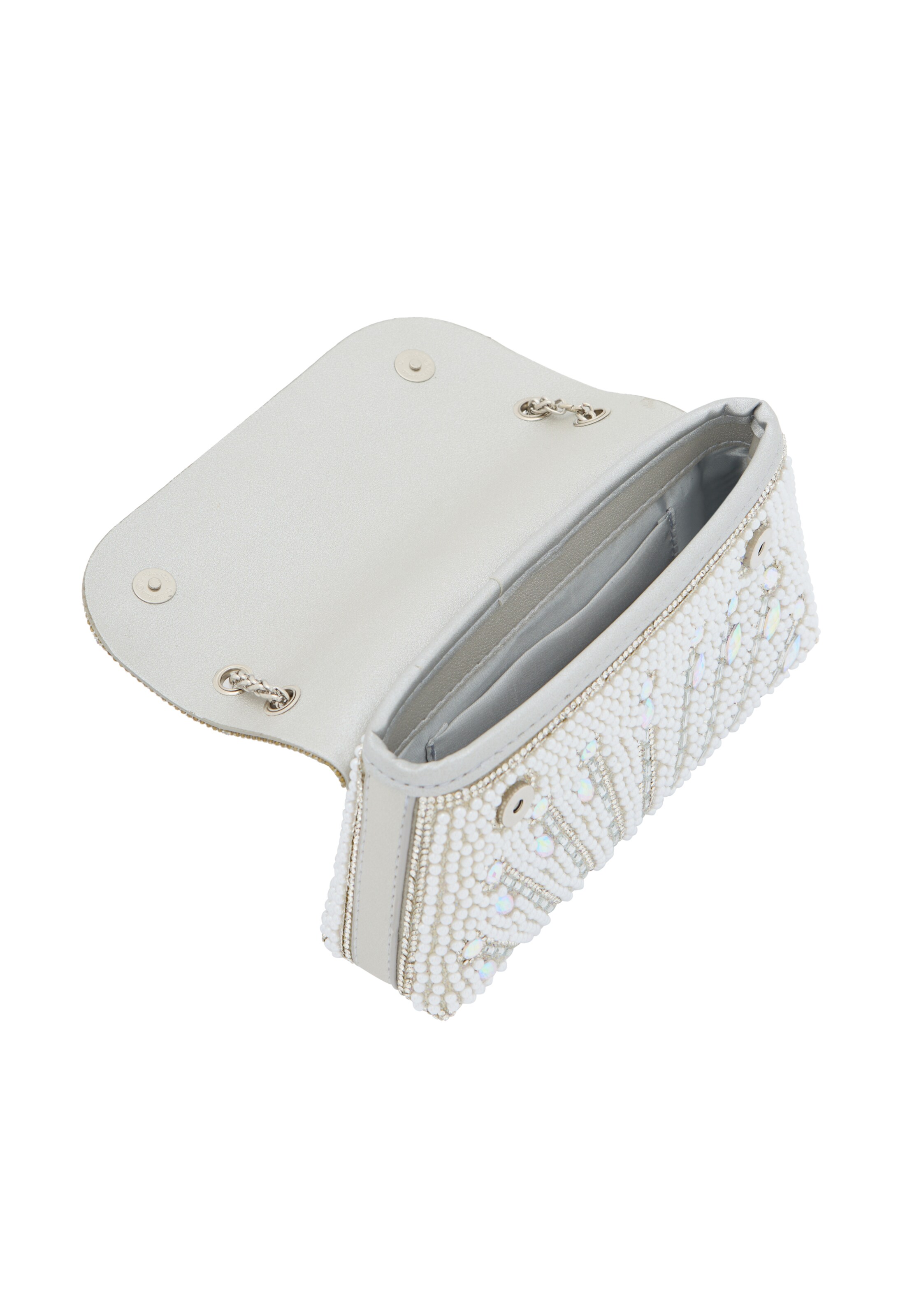 NAEMI Чанта с презрамки в сребърно