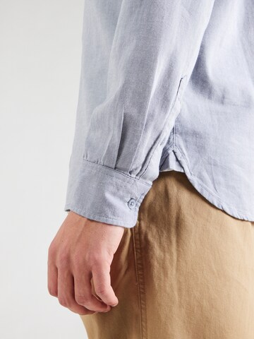KnowledgeCotton Apparel - Ajuste regular Camisa en azul