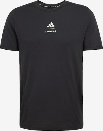 T-Shirt fonctionnel 'Les Mills' ADIDAS PERFORMANCE en noir : devant