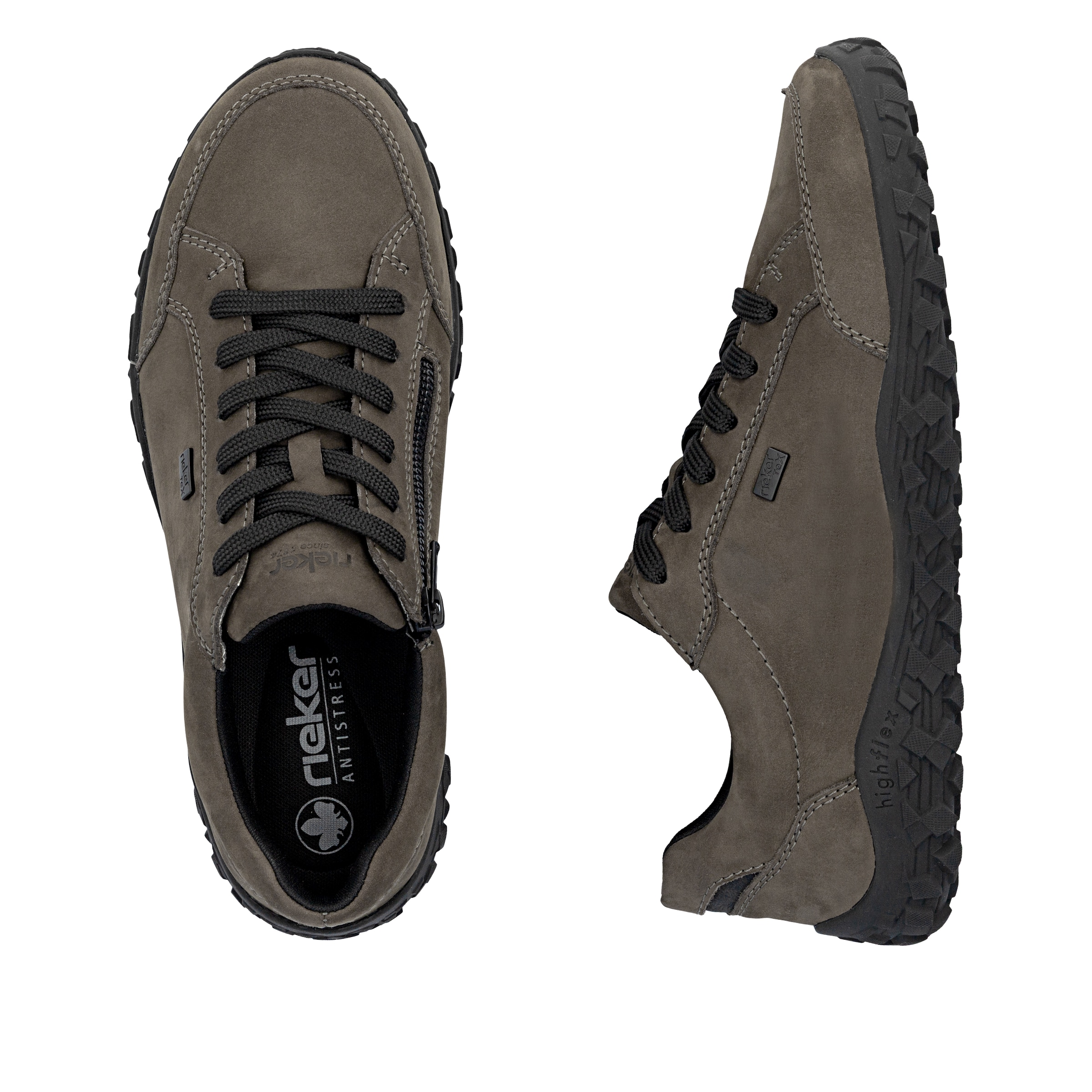 Chaussure de sport à lacets Rieker en gris