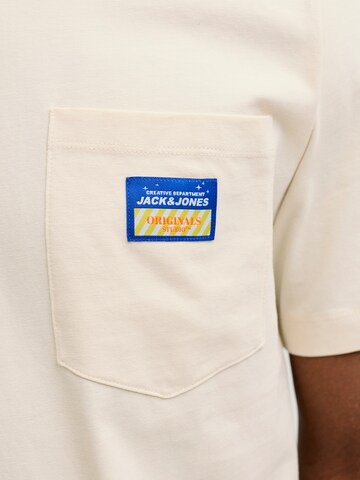 JACK & JONES Majica 'JORPOCKY' | bela barva