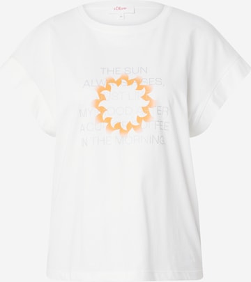 s.Oliver Shirt in Beige: voorkant