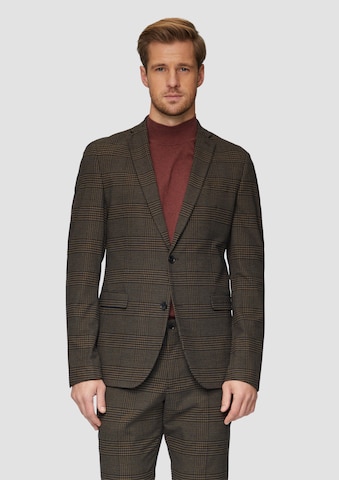 s.Oliver BLACK LABEL Regular fit Colbert in Bruin: voorkant