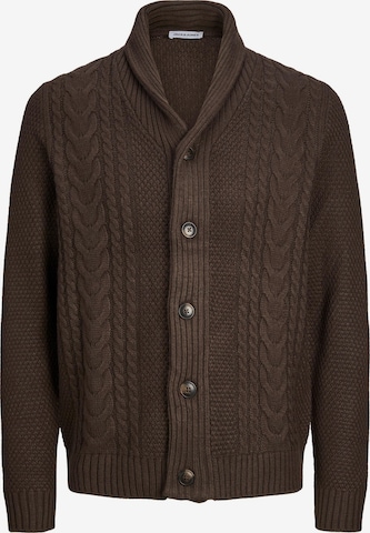 JACK & JONES Strickjacke 'CRAIG' in Braun: predná strana