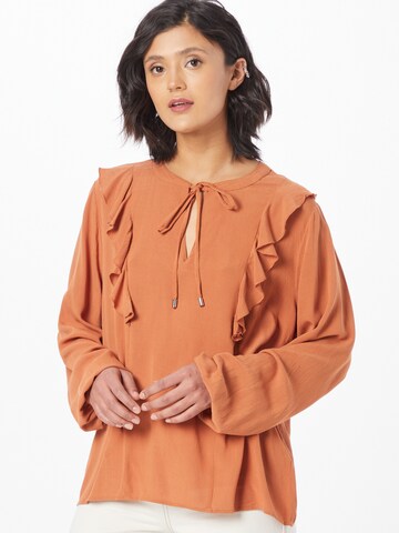 ABOUT YOU Bluse 'Darja' in Braun: Vorderseite