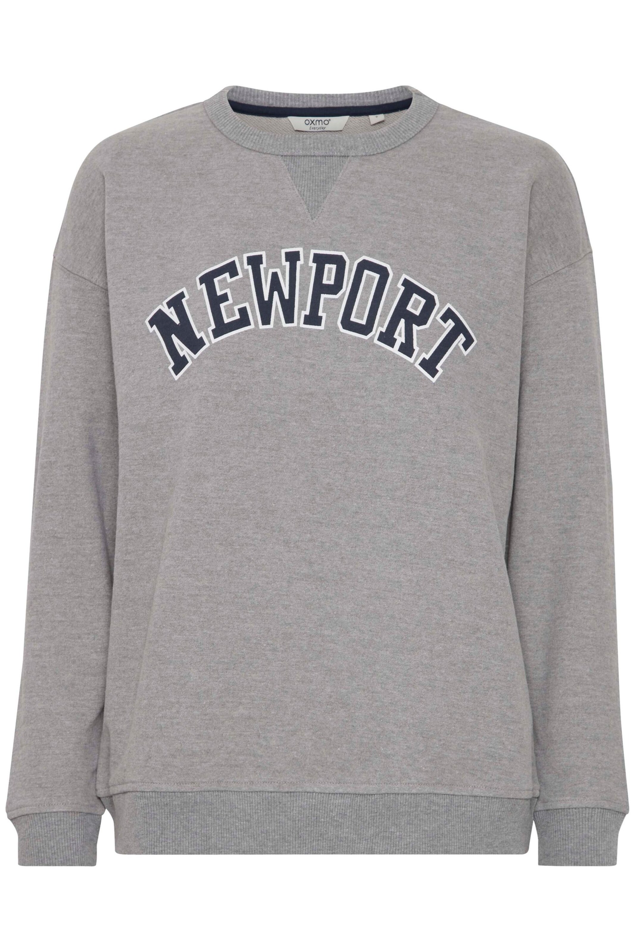 Sweat-shirt 'Coleen' Oxmo en gris : devant