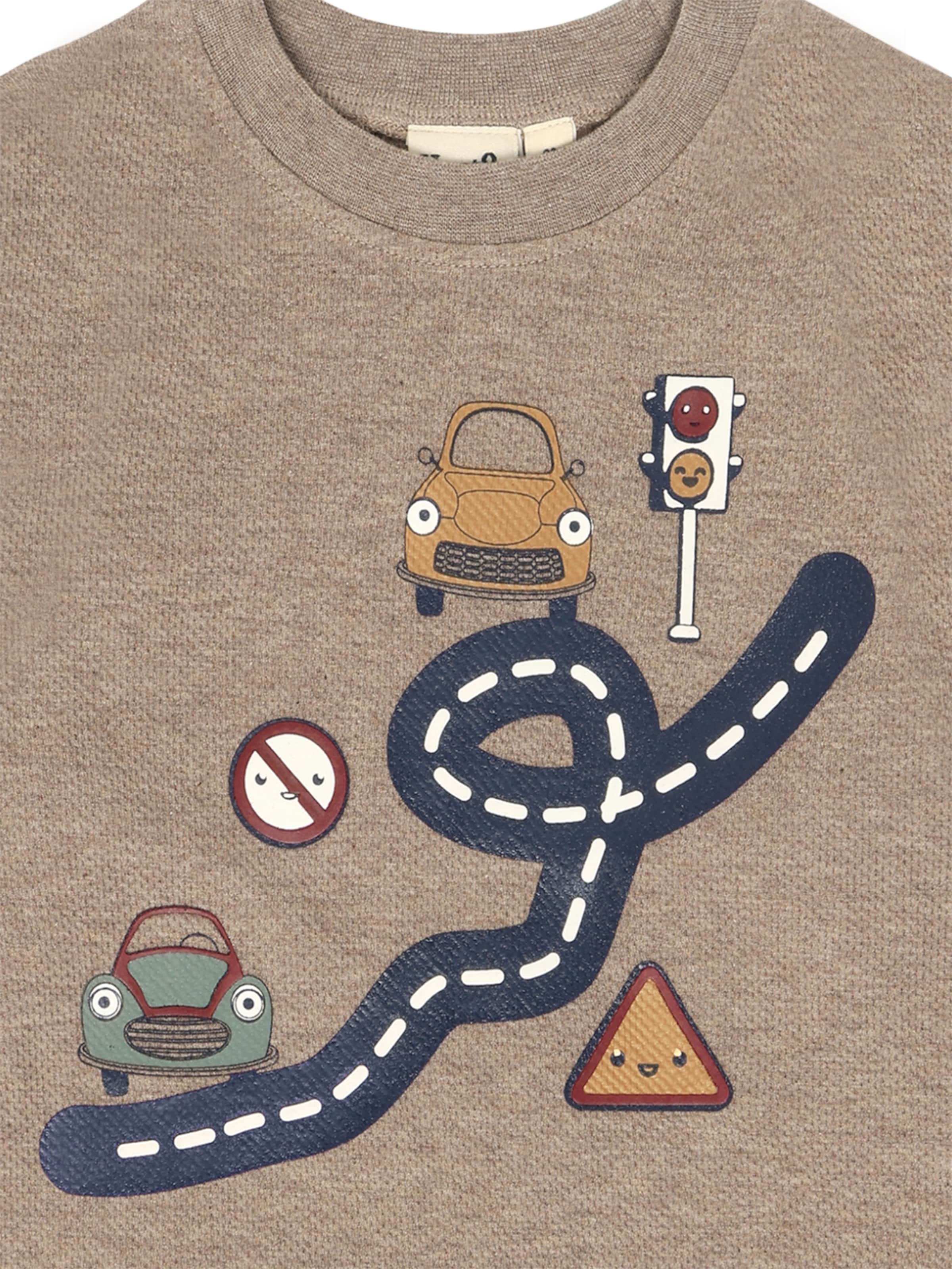 Hust & Claire - Camiseta 'Anton Road' en marrón