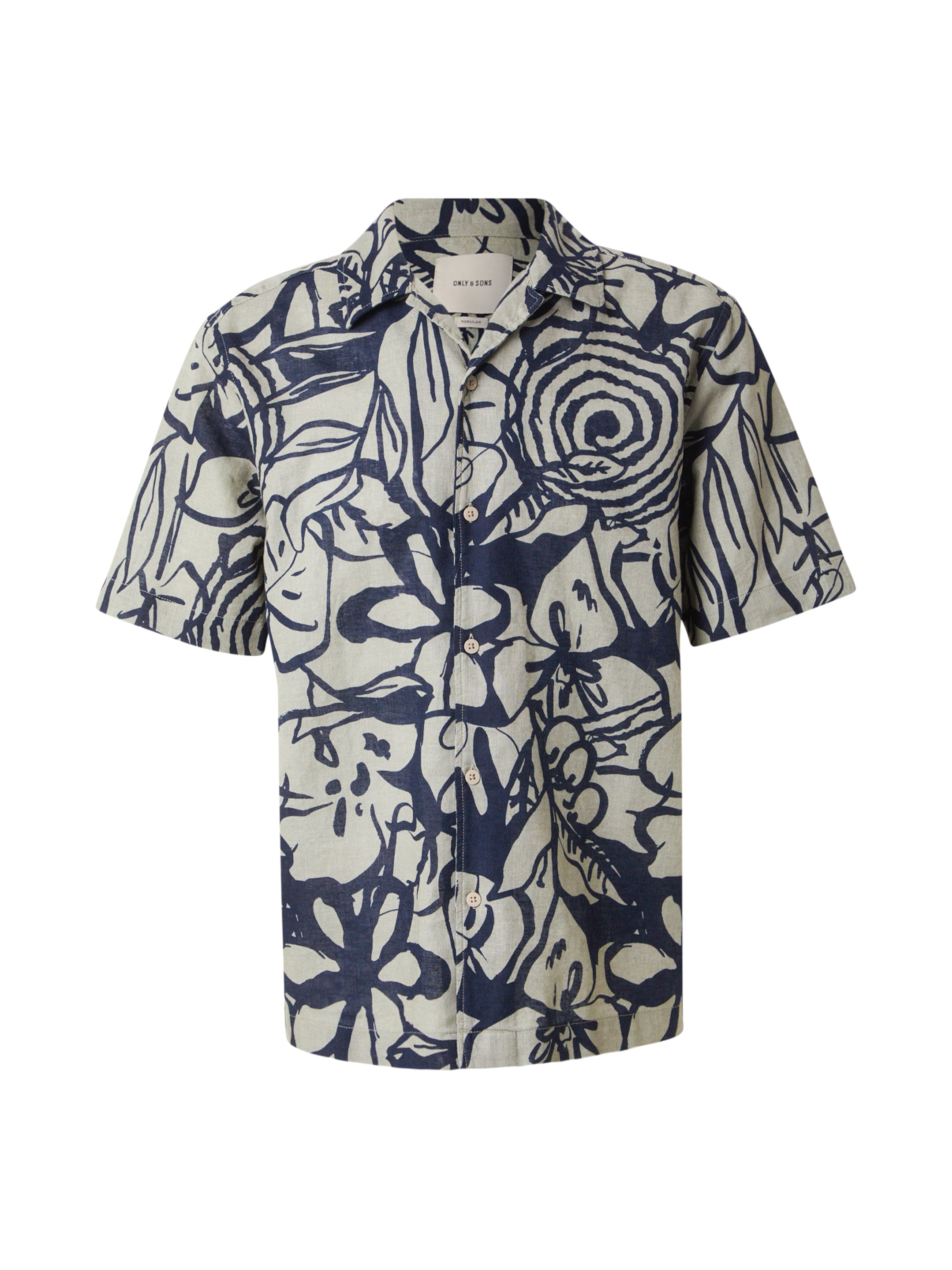 Only & Sons Triiksärk 'ONSCAIDEN' meresinine / oliiv, Tootevaade